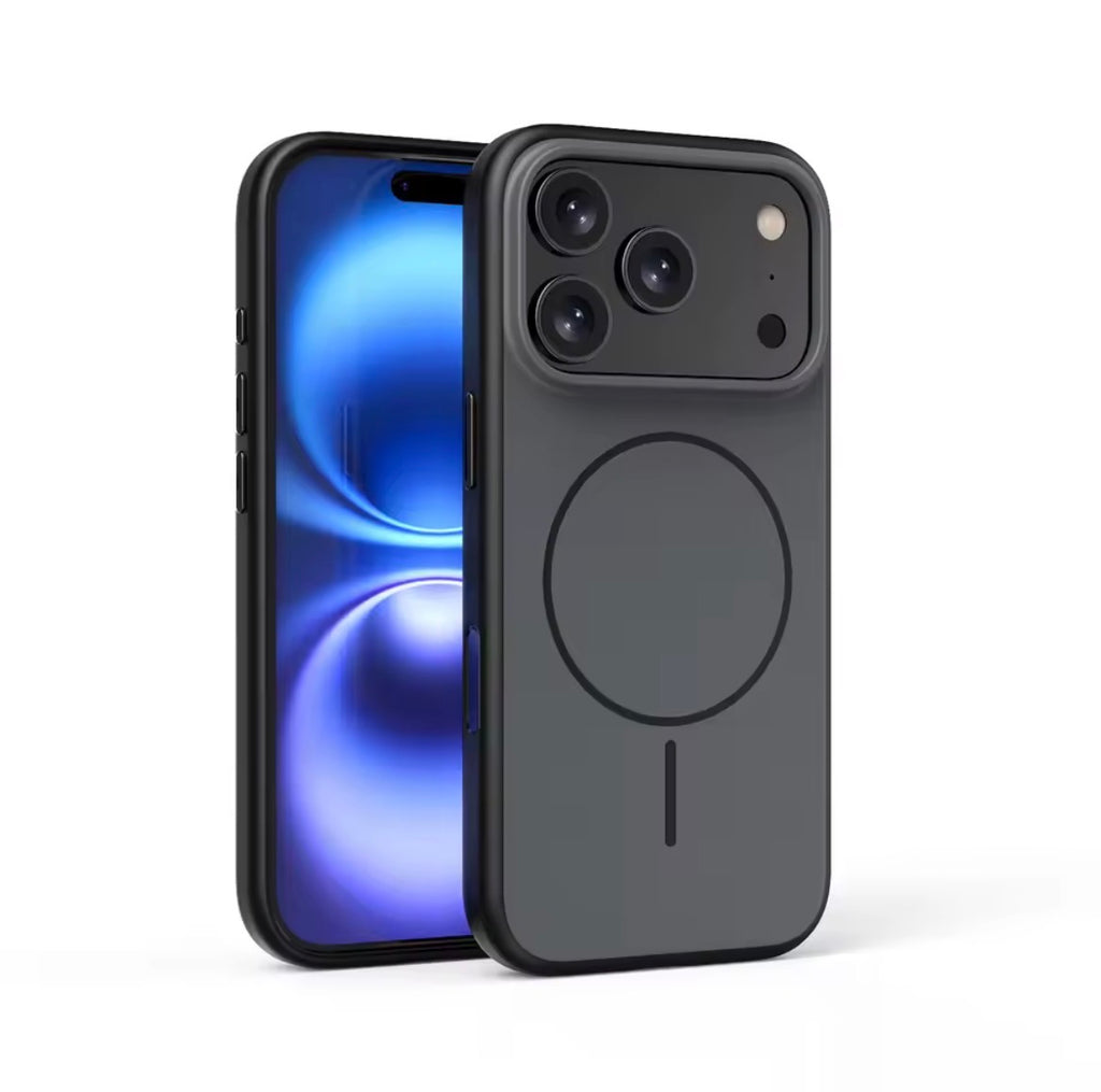 Matte Magnetic Shockproof Case for iPhone – MagSafe Compatible 