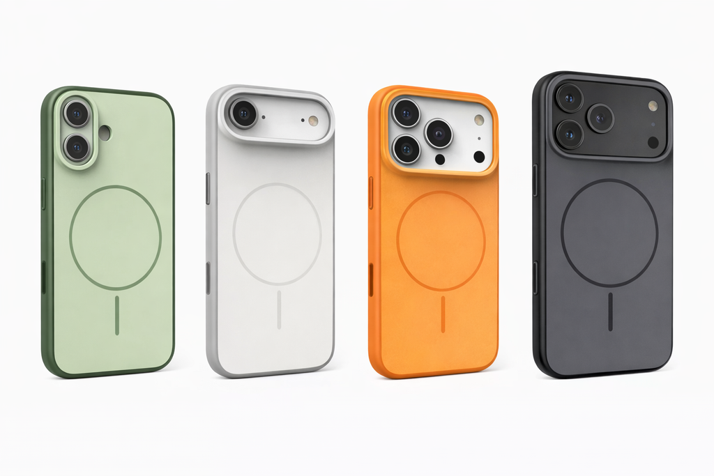 Matte Magnetic Shockproof Case for iPhone – MagSafe Compatible 